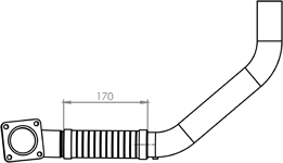 DINEX 12559 Auspuffrohr