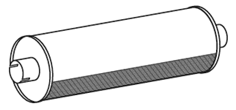 Zentral-/Außenschalldämpfer DINEX 15302