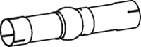 DINEX 18121 Auspuffrohr