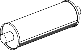 Zentral-/Außenschalldämpfer DINEX 18312
