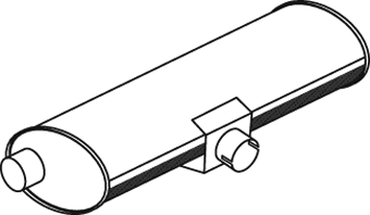 Zentral-/Außenschalldämpfer DINEX 18327
