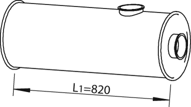 Zentral-/Außenschalldämpfer DINEX 18330