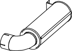 DINEX 18636 Auspuffrohr