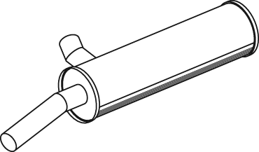 Zentral-/Außenschalldämpfer DINEX 19311