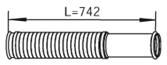 DINEX Auspuffrohr 21255