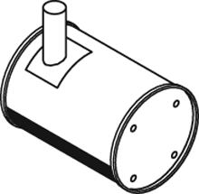 Zentral-/Außenschalldämpfer DINEX 21334