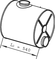 DINEX 21343 Medienschalldämpfer