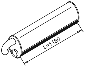 Rückschalldämpfer DINEX 21358