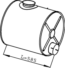 DINEX 21434 Medienschalldämpfer