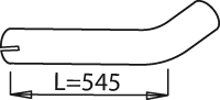 DINEX 21603 Auspuffrohr