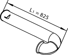 DINEX 21632 Auspuffrohr