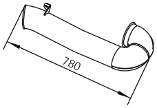 DINEX 21635 Auspuffrohr