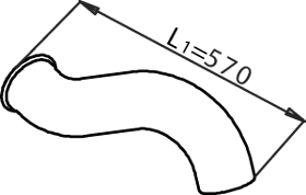 DINEX 21706 Auspuffrohr