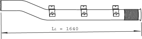 DINEX 21723 Auspuffrohr