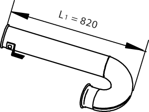 DINEX 21736 Auspuffrohr