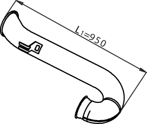 DINEX 21739 Auspuffrohr