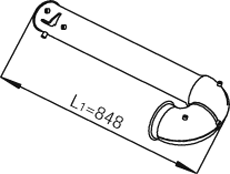 DINEX 21768 Auspuffrohr