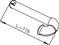DINEX 21795 Auspuffrohr