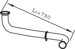 DINEX 22114 Auspuffrohr