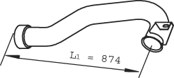 DINEX 22142 Auspuffrohr