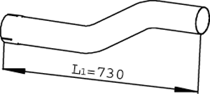 DINEX 22145 Auspuffrohr