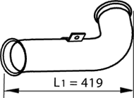 DINEX 22156 Auspuffrohr