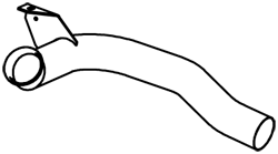 DINEX 22158 Auspuffrohr