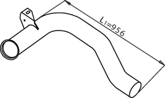 DINEX 22159 Auspuffrohr