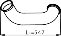 DINEX 22161 Auspuffrohr