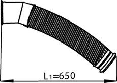 DINEX 22168 Auspuffrohr