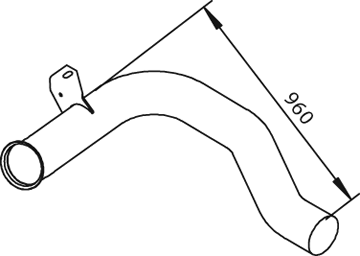 DINEX 22169 Auspuffrohr