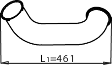 DINEX 22175 Auspuffrohr