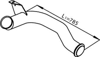 DINEX 22179 Auspuffrohr