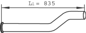 DINEX 22245 Auspuffrohr