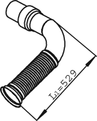 DINEX 22263 Auspuffrohr