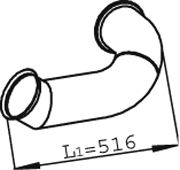 DINEX 22275 Auspuffrohr