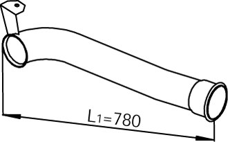 DINEX 22288 Auspuffrohr