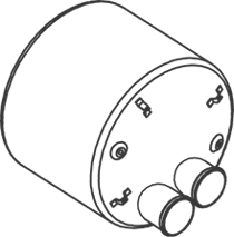 DINEX 22312 Medienschalldämpfer
