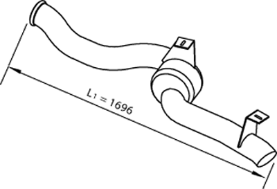 DINEX 22610 Auspuffrohr