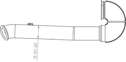 DINEX 22621 Auspuffrohr