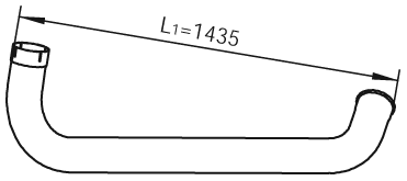 DINEX 22712 Auspuffrohr