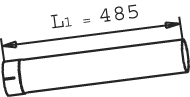 DINEX 22713 Auspuffrohr