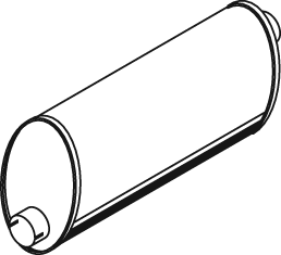 Zentral-/Außenschalldämpfer DINEX 24343