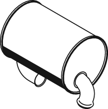 Zentral-/Außenschalldämpfer DINEX 24360