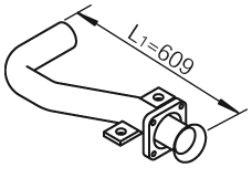 DINEX 28243 Auspuffrohr