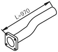 DINEX 28258 Auspuffrohr