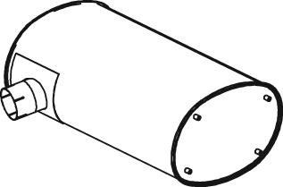 Zentral-/Außenschalldämpfer DINEX 28404