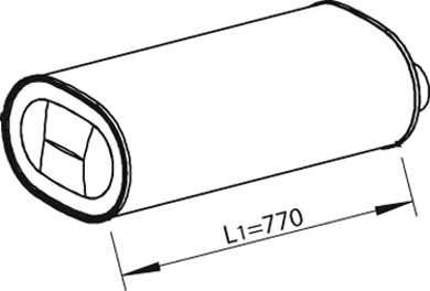 Zentral-/Außenschalldämpfer DINEX 28411
