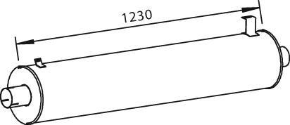 Zentral- und Außenschalldämpfer DINEX 28435