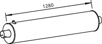Zentral-/Außenschalldämpfer DINEX 28440